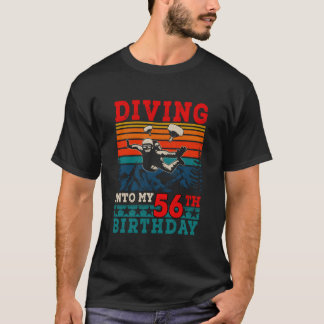 Diving Into My 56Th Skydiving T-Shirt