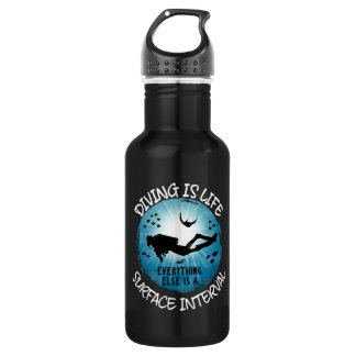 Diving is Life Funny Surface Interval 532 Ml Water Bottle