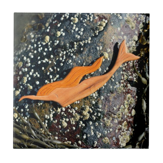 diving mermaid tile (Front)