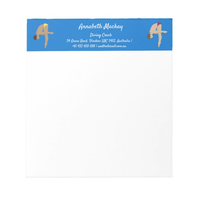 Diving Notepad (Front)