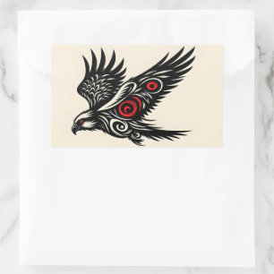 Diving Osprey Tribal Sticker