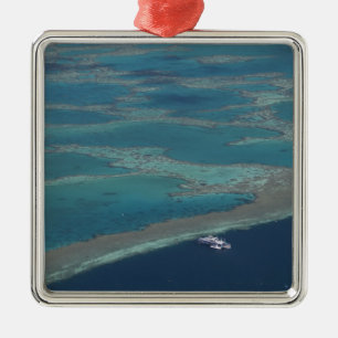 Diving platforms near reef, Great Barrier Metal Ornament