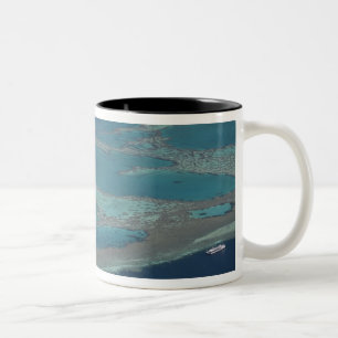 Diving platforms near reef, Great Barrier Two-Tone Coffee Mug