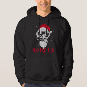 Diving Santa H2O H2O H2O funny Christmas Dive XMAS Hoodie