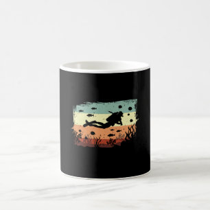 Diving Scuba Diving Diver Retro Funny Gift Idea Coffee Mug