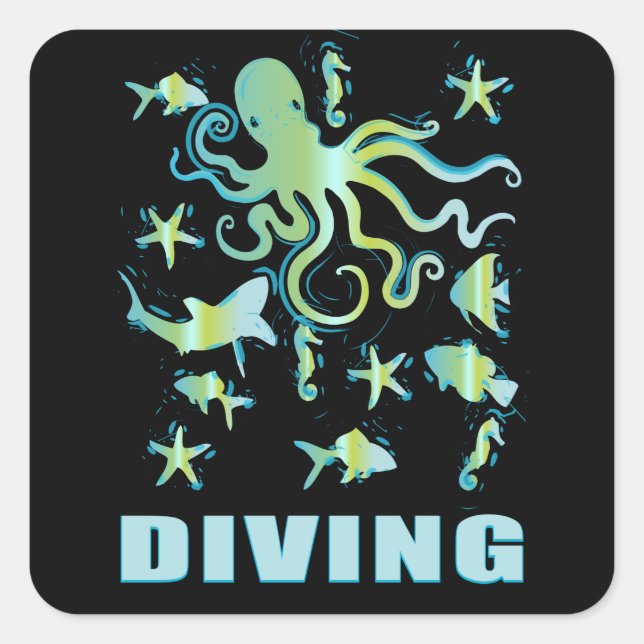 DIVING - SCUBA DIVING STICKERS (Front)