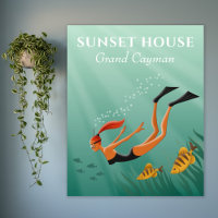 Diving Snorkeling Girl Fish Undersea Sun Rays