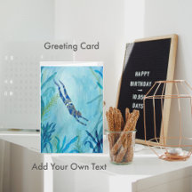 Diving, Snorkelling, Under the Sea, Ocean Painting
