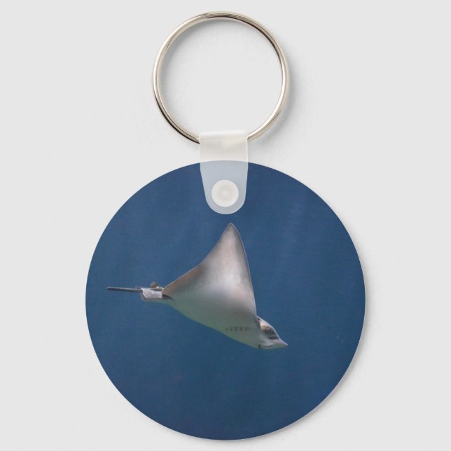 Diving Stingray Keychain (Front)