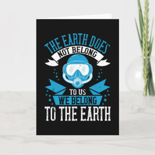Diving - The Earth Does Not Belong To Us Card