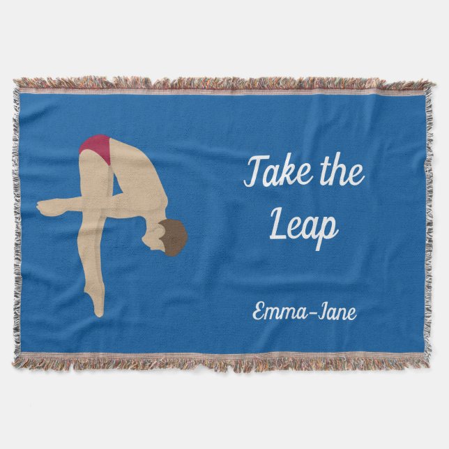 Diving Throw Blanket (Front)