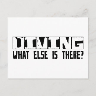 Diving What Else Is There? Postcard