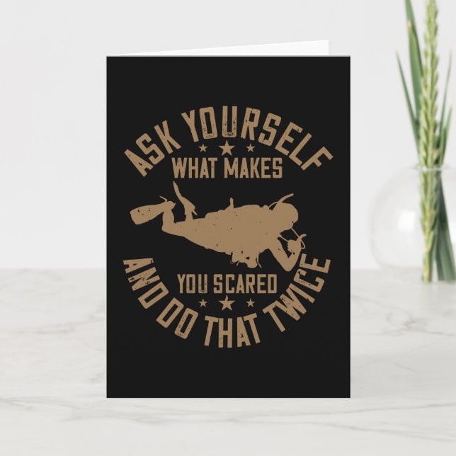 Diving -What Makes You Scared And Repeat Card (Front)