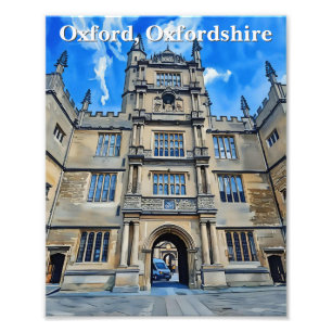 Divinity in Stone – Bodleian Library, Oxford Photo Print