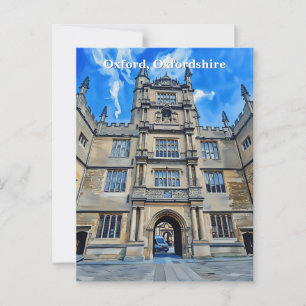 Divinity in Stone – Bodleian Library, Oxford Postcard