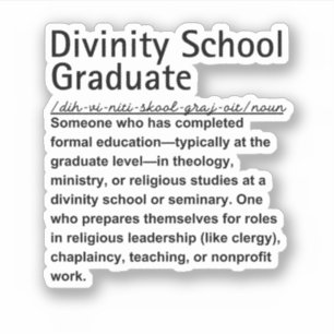 Divinity school graduate