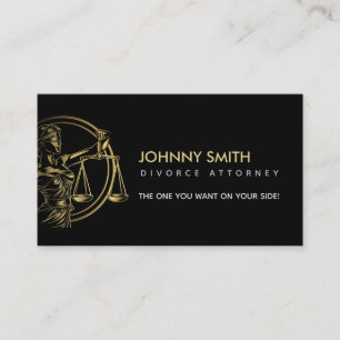 Divorce Attorney Slogans Business Card