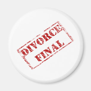 Divorce Final Stamp Magnet