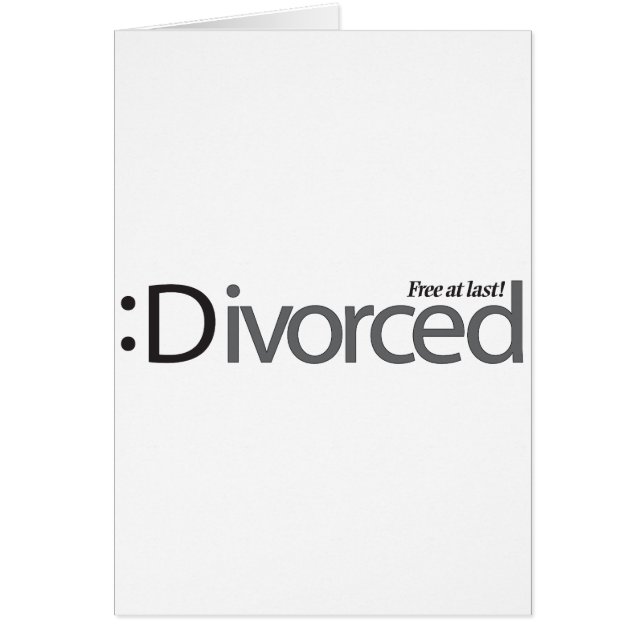 DIVORCE - free at last (Front)