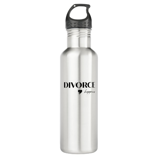 Divorce Happens 710 Ml Water Bottle (Front)
