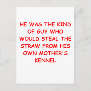 DIVORCE joke Postcard