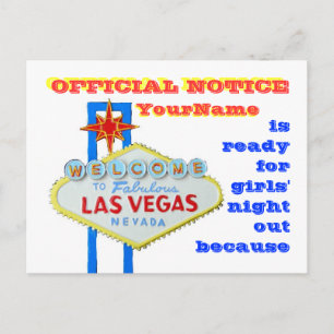 Divorce Las Vegas Style Announcement Postcard