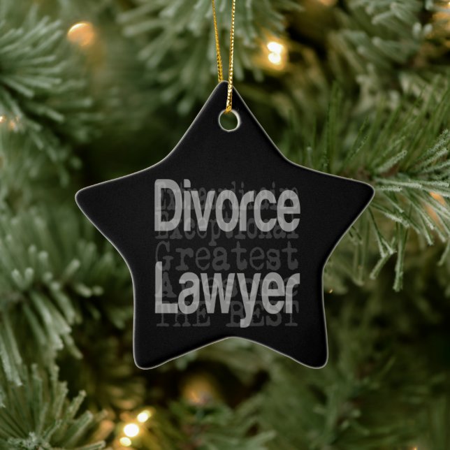 Divorce Lawyer Extraordinaire Ceramic Ornament (Tree)