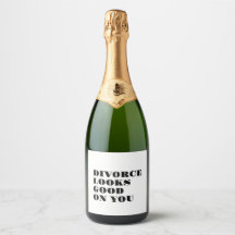 Divorce looks good on you wine labels