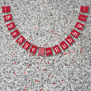 Divorce Party Celebration Ex Hubby Start Packing Bunting Flags