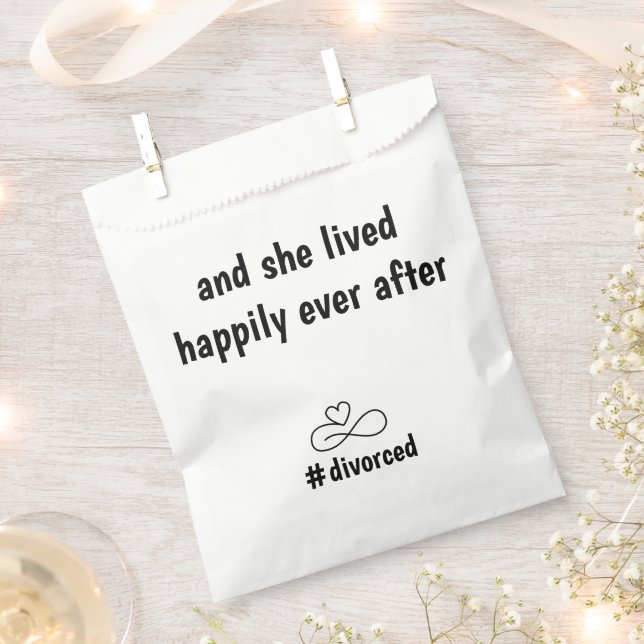 Divorce Party Gifts for Her Customize Care Package Favour Bag (Clipped)
