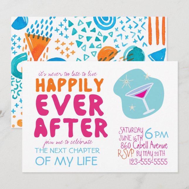 Divorce Party Invitation (Front/Back)