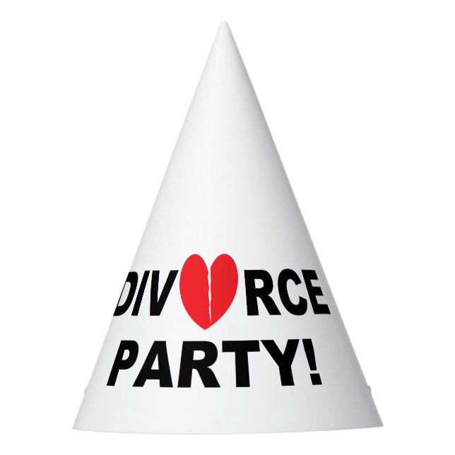 "Divorce Party" Party Hats (Front)