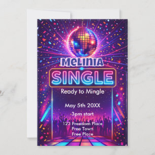 Divorce Party Single and ready to Mingle Invitation
