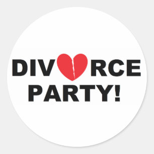 "Divorce Party" Stickers