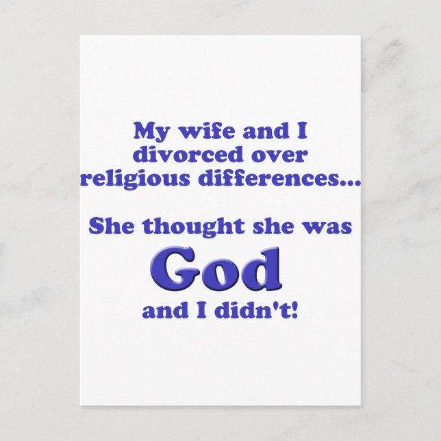 Divorce Postcard (Front)