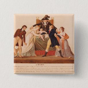 Divorce. The Reconciliation 2 Inch Square Button