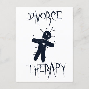 Divorce Therapy - Funny Voodoo Doll Postcard