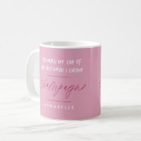 Divorce Tu étais ma tasse de thé moderne rose simp