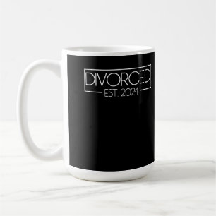 Divorced Est. 2024 Finally Divorced Divorcee Funny Coffee Mug