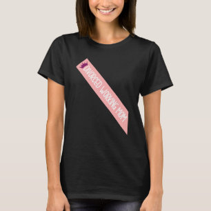 Divorced Working Mom Meme Funny Sash Quote T-Shirt