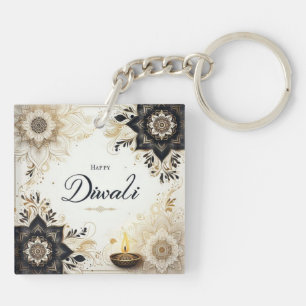 Diwali avec Elegant Floral & Diya