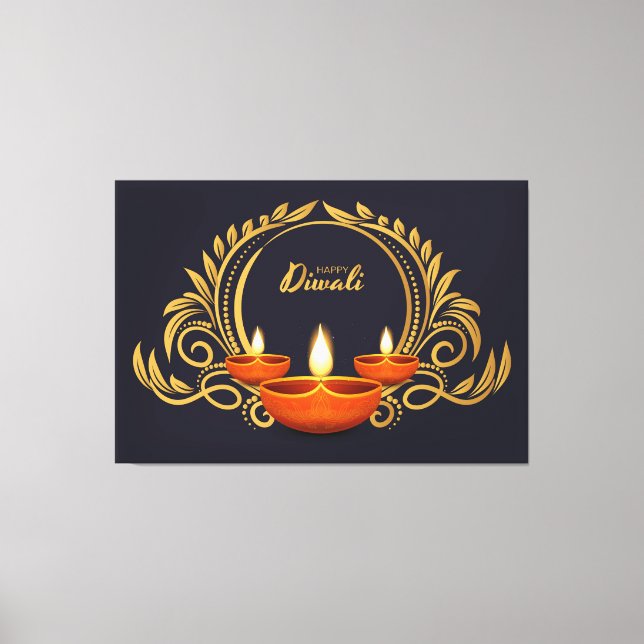 Diwali Canvas Print (Front)