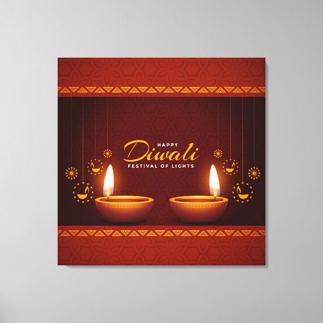 Diwali Canvas Print (Front)