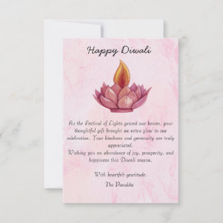 Diwali Carte de remerciements