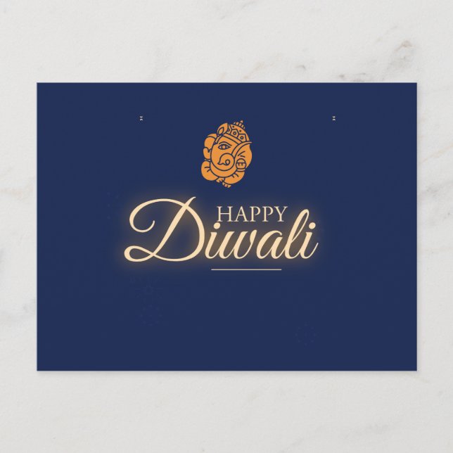 Diwali Celebration Party  Postcard (Front)