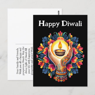 Diwali celebration postcard