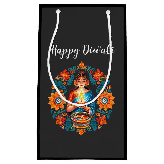 Diwali celebration small gift bag (Front)