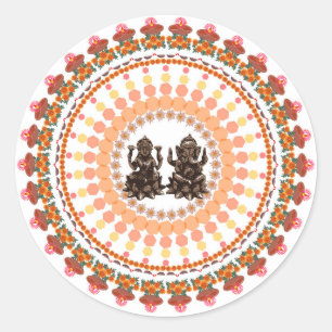Diwali Classic Round Sticker