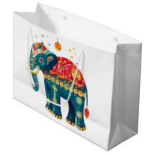 Diwali Elephant  Large Gift Bag