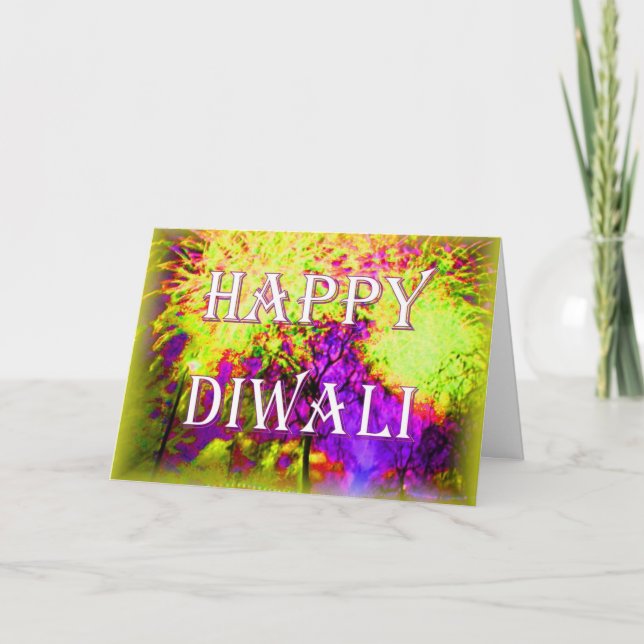 Diwali fireworks card (Front)